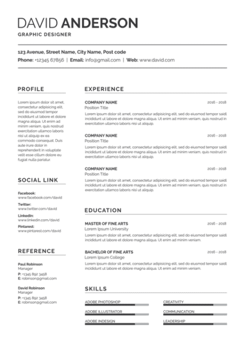 Resume Templates To Stand Out - Crisp Free Resume 480x673 